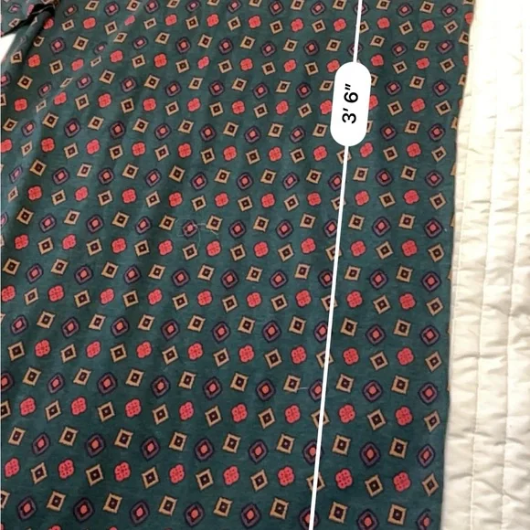 Vintage 90s Lands' End Turtleneck Long Sleeve midi Dress M - Picture 7 of 8